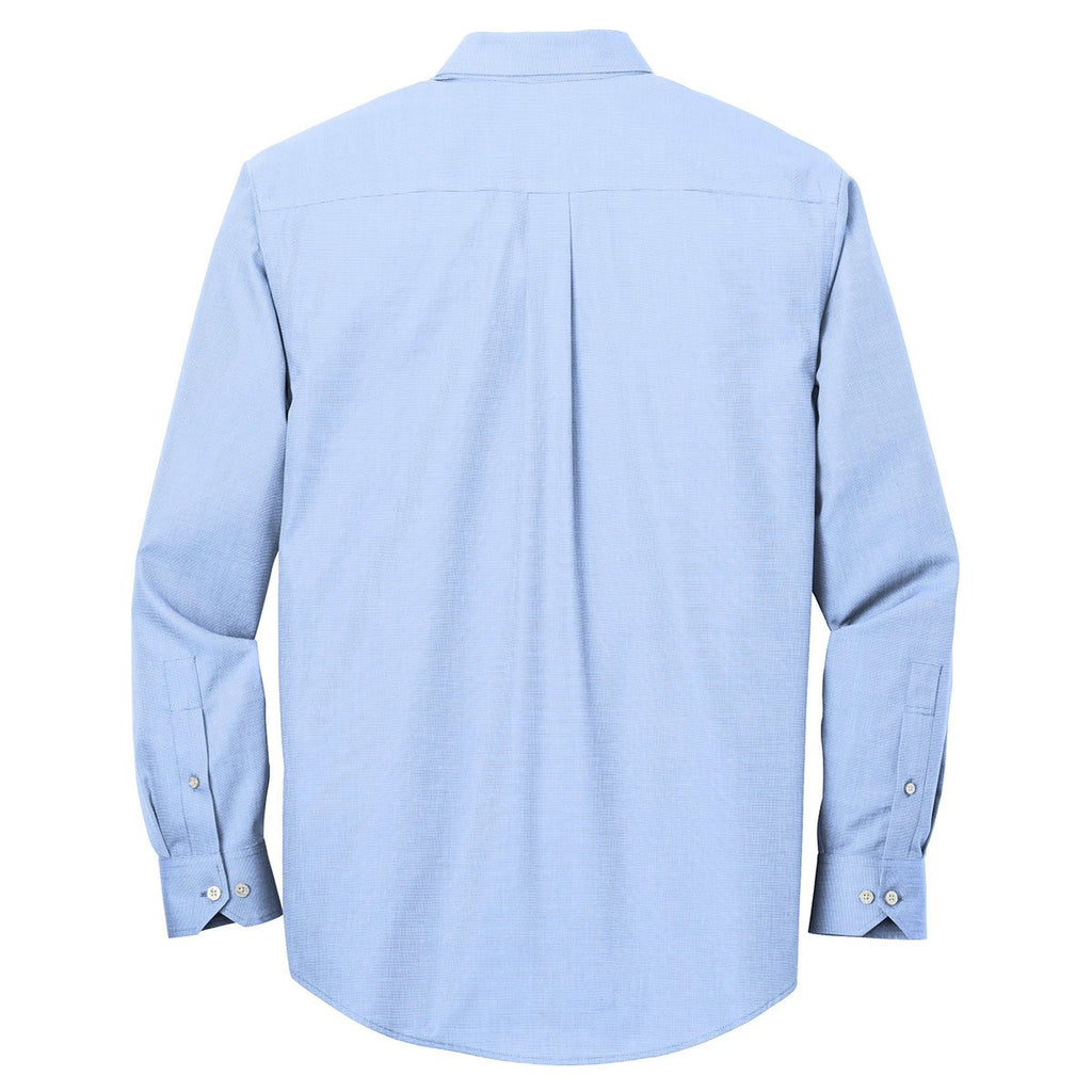 Red House Men's Blue Pearl Nailhead Non-Iron Shirt