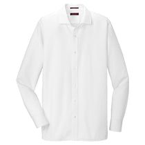 Red House Men's White Slim Fit Nailhead Non-Iron Shirt