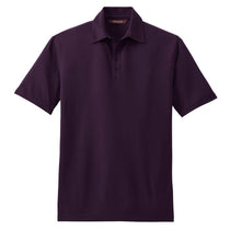 Red House Men's Bermuda Purple Contrast Stitch Performance Pique Polo