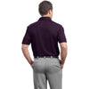 Red House Men's Bermuda Purple Contrast Stitch Performance Pique Polo