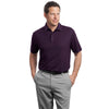 Red House Men's Bermuda Purple Contrast Stitch Performance Pique Polo