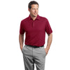 Red House Men's Bordeaux Red Contrast Stitch Performance Pique Polo