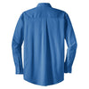 Red House Men's Medium Blue Dobby Non-Iron Button-Down Shirt