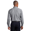 Red House Men's Black Mini-Check Non-Iron Button-Down Shirt