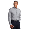 Red House Men's Black Mini-Check Non-Iron Button-Down Shirt