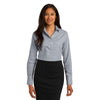 Red House Women's Dove Grey Windowpane Plaid Non-Iron Shirt