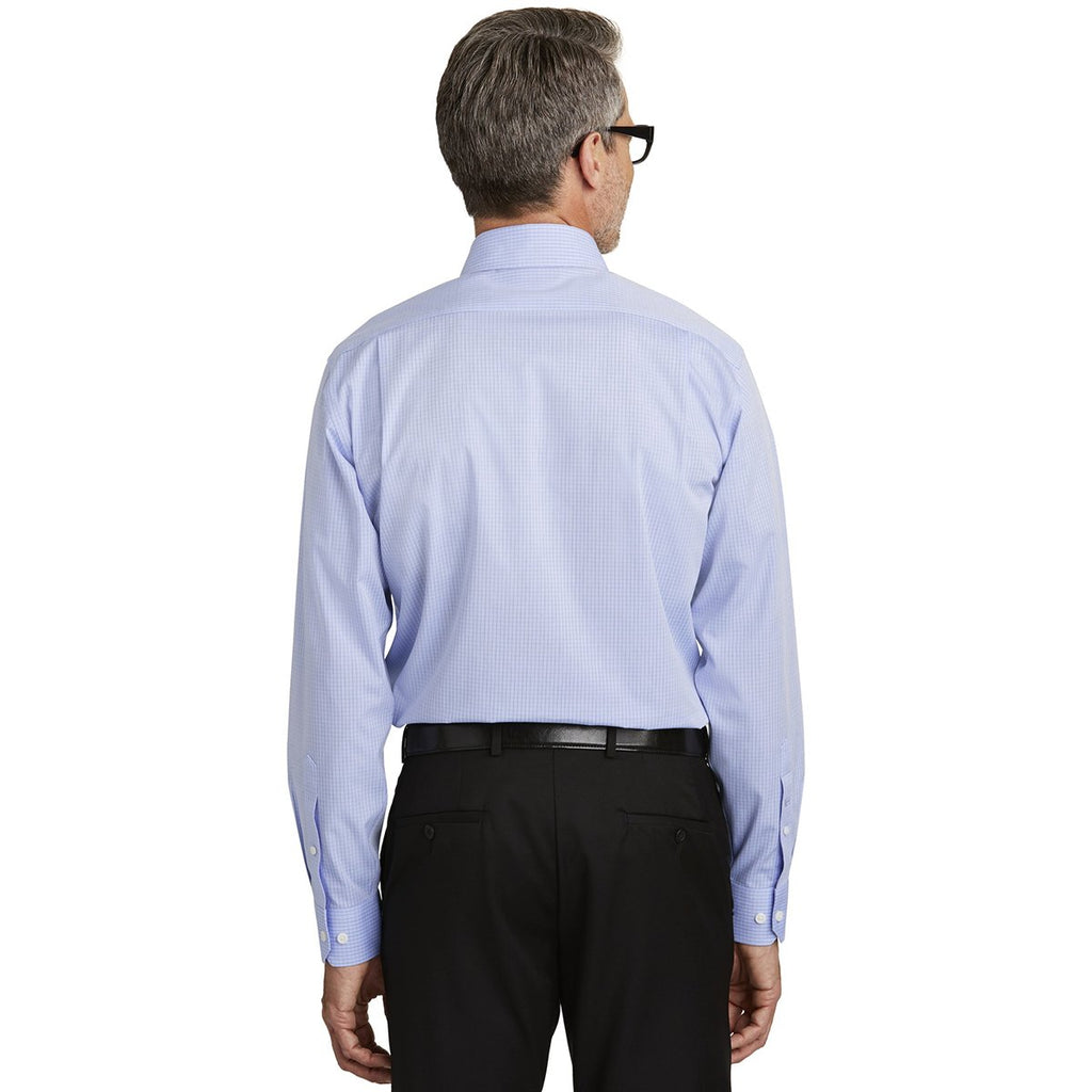 Red House Men's Light Blue Graph Check Non-Iron Shirt