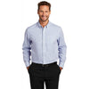 Red House Men's Medium Blue/White Open Ground Check Non-Iron Shirt