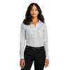 Red House Women's Grey/White Open Ground Check Non-Iron Shirt