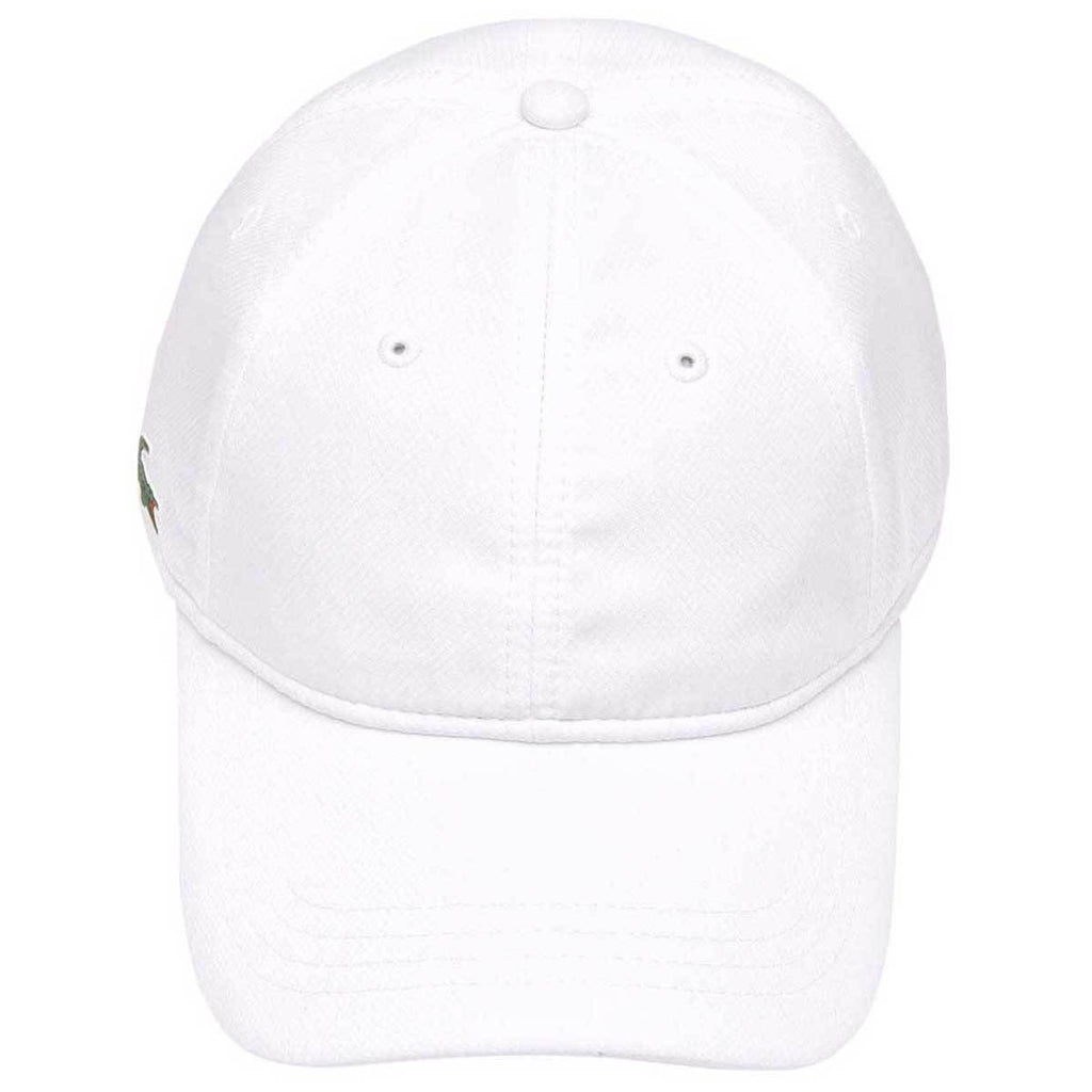 Lacoste Men's White SPORT Taffeta Cap