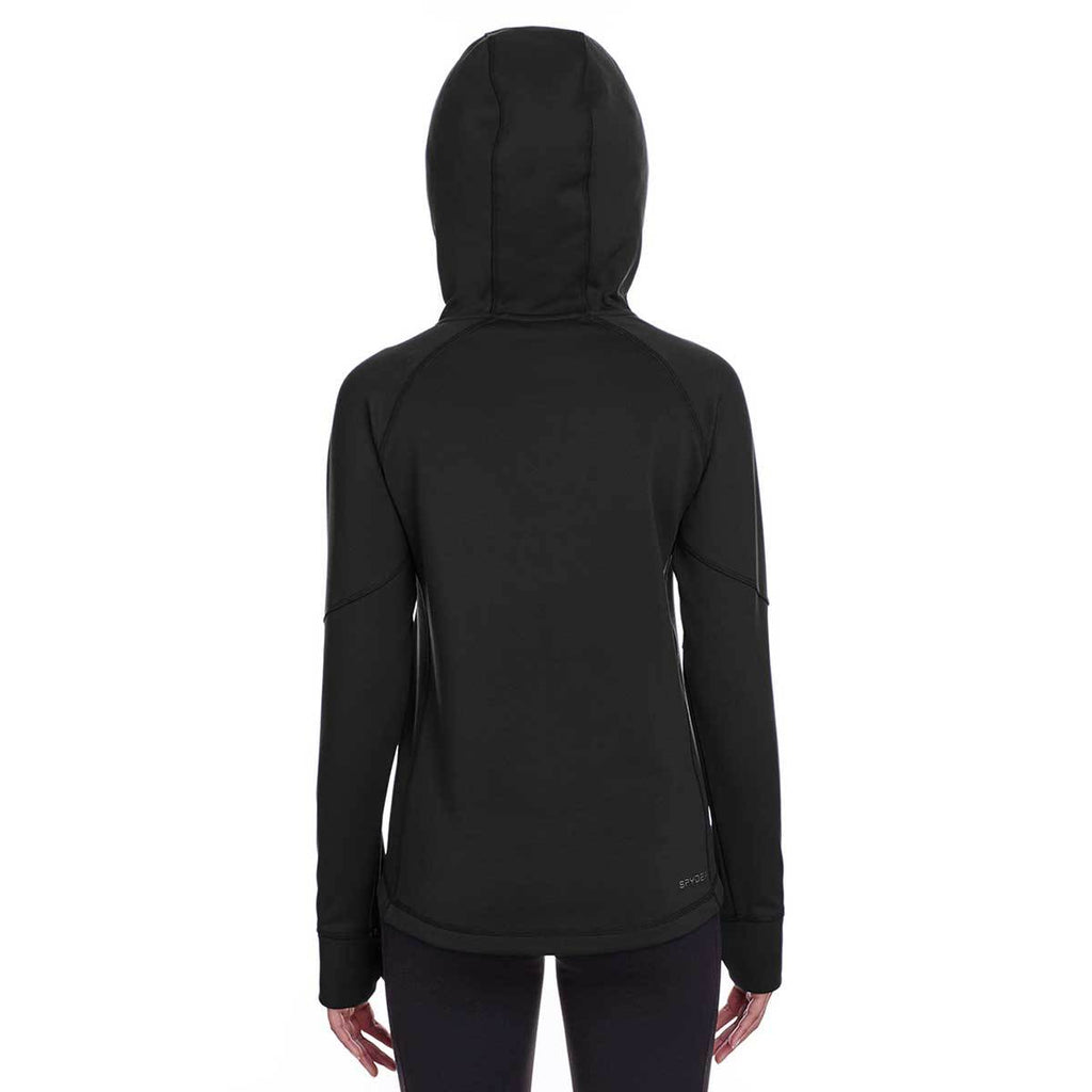 Spyder Women's Black Hayer Hooded Sweatshirt