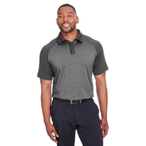 Spyder Men's Black Heather/Black Peak Polo