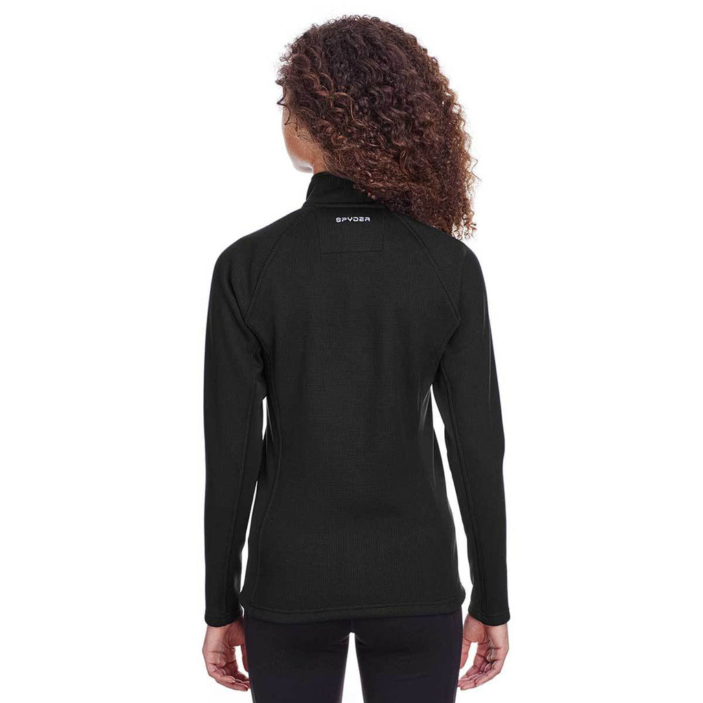 Spyder Women's Black/Black Constant Half-Zip Sweater