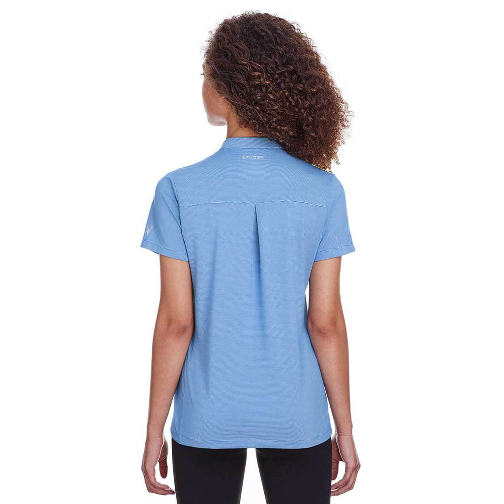 Spyder Women's Royal Stripe Boundary Polo