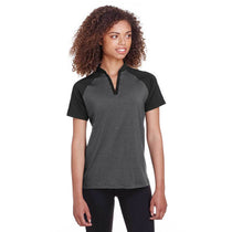 Spyder Women's Black Heather/Black Peak Polo