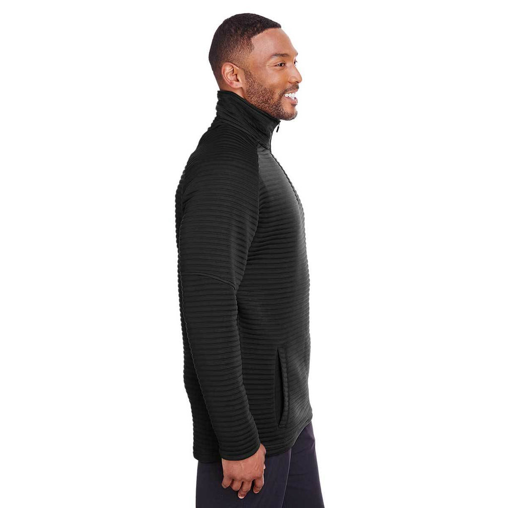 Spyder Men's Black Capture Quarter-Zip Fleece
