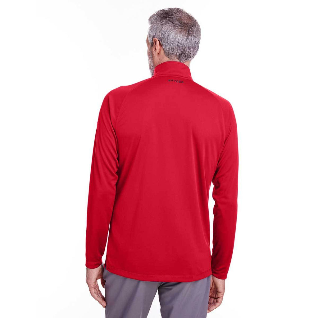 Spyder Men's Red Freestyle Half-Zip Pullover