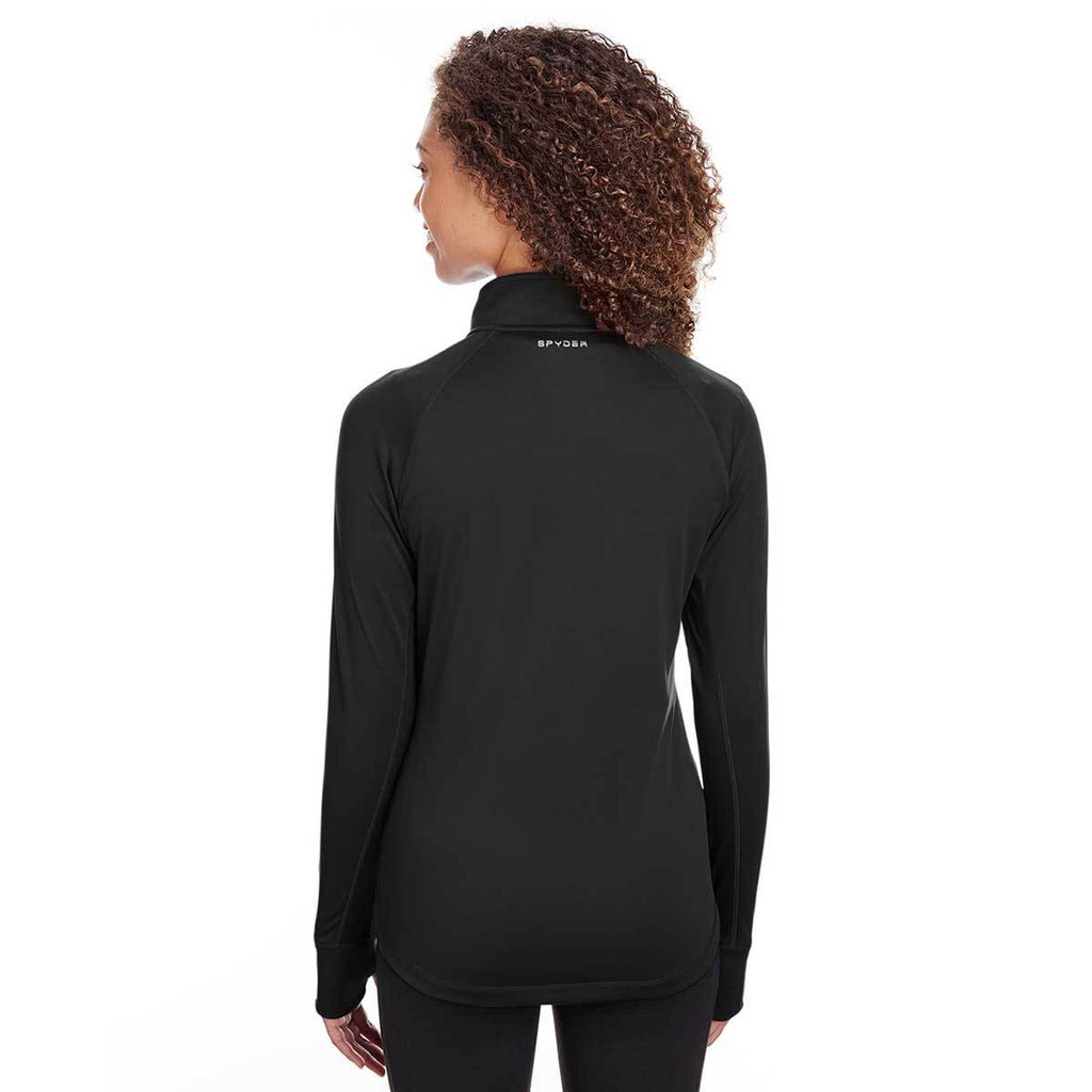 Spyder Women's Black Freestyle Half-Zip Pullover