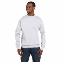Champion Men's White Heather for Team 365 Cotton Max 9.7-Ounce Crew