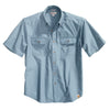 Carhartt Men's Blue Chambray Fort Solid S/S Shirt