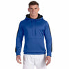Champion Men's Athletic Royal/Black Performance 5.4-Ounce Colorblock Pullover Hood