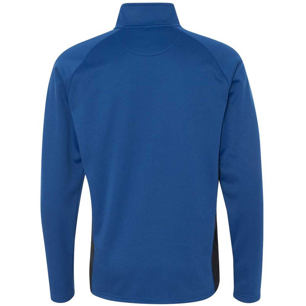 Champion Men's Athletic Royal/Black Performance 5.4-Ounce Colorblock Quarter-Zip Jacket