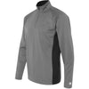 Champion Men's Stone Grey/Black Performance 5.4-Ounce Colorblock Quarter-Zip Jacket