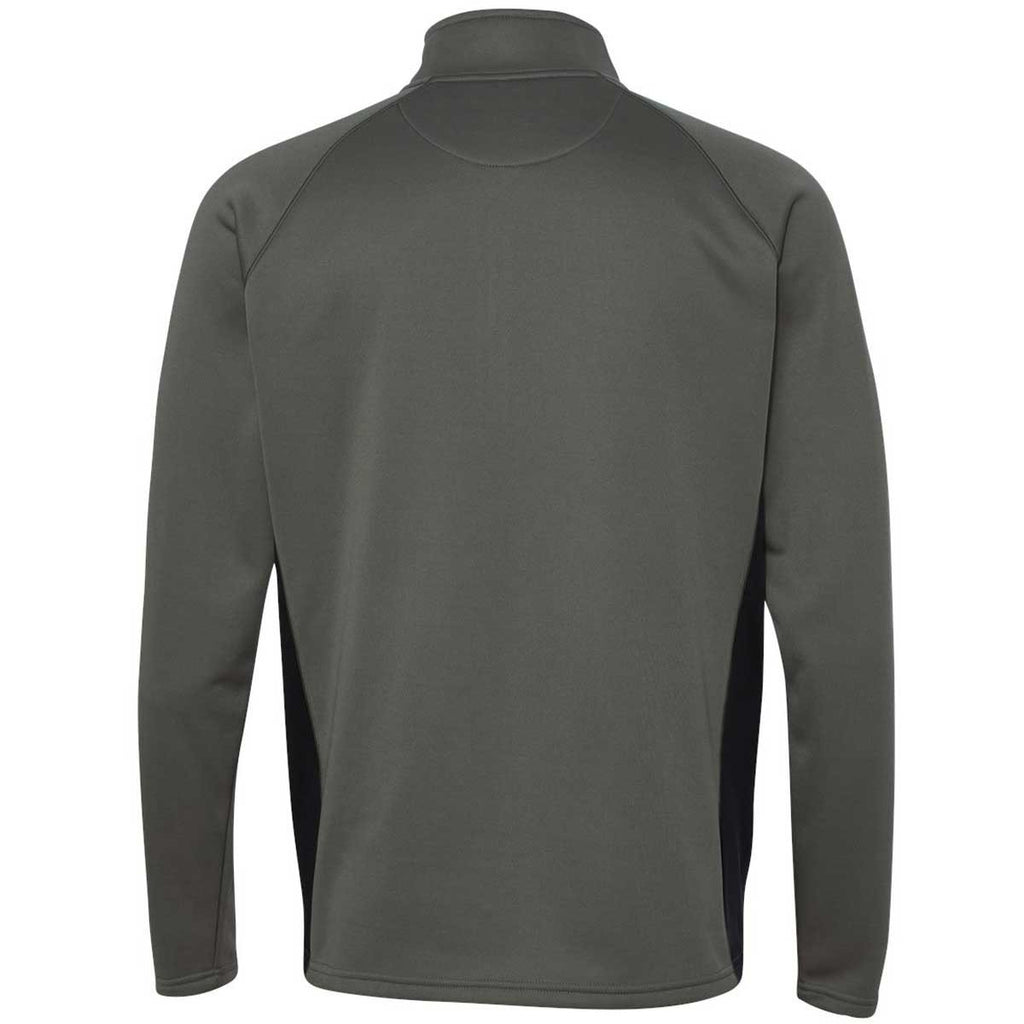 Champion Men's Stone Grey/Black Performance 5.4-Ounce Colorblock Full-Zip Jacket