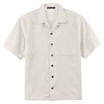 Port Authority Men's Ivory Easy Care Camp Shirt