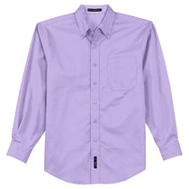 Port Authority Men's Bright Lavender Extended Size Long Sleeve Easy Care Shirt