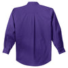 Port Authority Men's Purple/Light Stone Extended Size Long Sleeve Easy Care Shirt