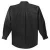 Port Authority Men's Black/Light Stone Tall Long Sleeve Easy Care Shirt