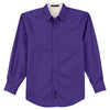 Port Authority Men's Purple Tall Long Sleeve Easy Care Shirt