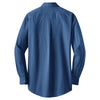 Port Authority Men's Blue Tonal Pattern Easy Care Shirt