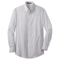 Port Authority Men's Blue/Navy Tattersall Easy Care Shirt