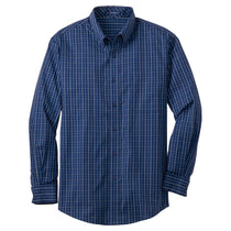 Port Authority Men's Navy/White Tattersall Easy Care Shirt