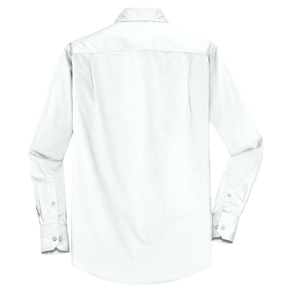 Port Authority Men's White Stretch Poplin Shirt