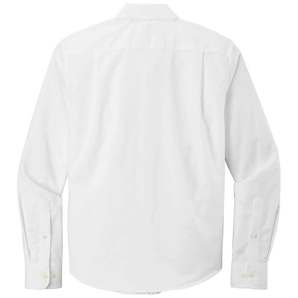 Port Authority Men's White Untucked Fit SuperPro Oxford Shirt