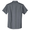 Port Authority Men's Black Short Sleeve SuperPro Oxford Shirt