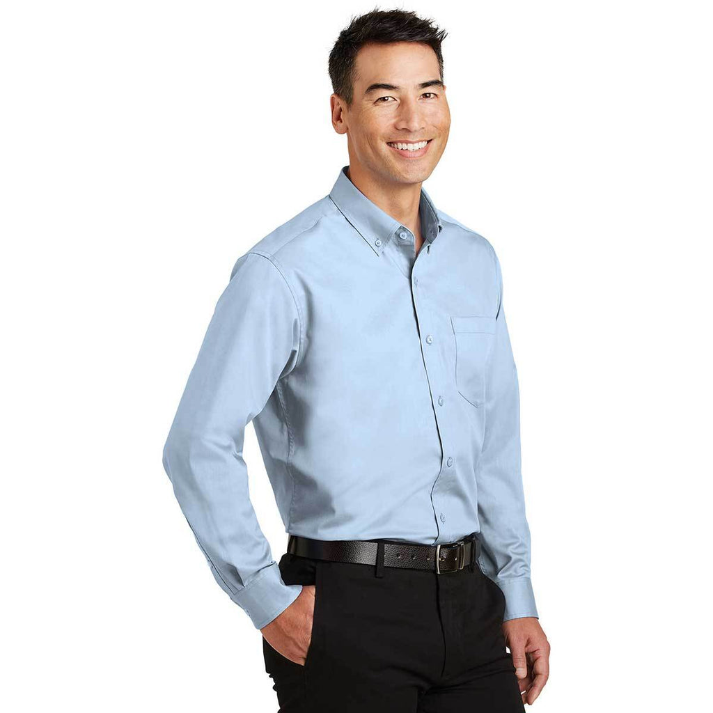 Port Authority Men's Cloud Blue SuperPro Twill Shirt