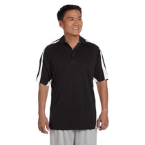 Russell Athletic Men's Black/White Team Game Day Polo