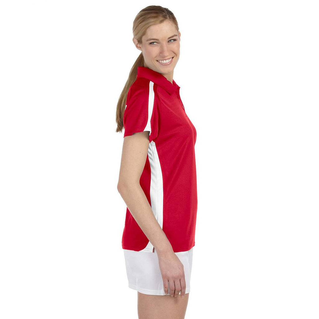 Russell Athletic Women's True Red/White Team Game Day Polo