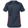 Stormtech Women's Navy/Scarlet H2X-Dry Short Sleeve Layering Tee