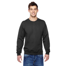 Fruit of the Loom Men's Black 7.2 oz. SofSpun Crewneck Sweatshirt