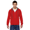 Fruit of the Loom Men's Fiery Red 7.2 oz SofSpun Full-Zip Hooded Sweatshirt