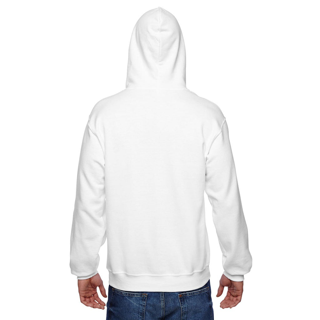 Fruit of the Loom Men's White 7.2 oz. SofSpun Hooded Sweatshirt