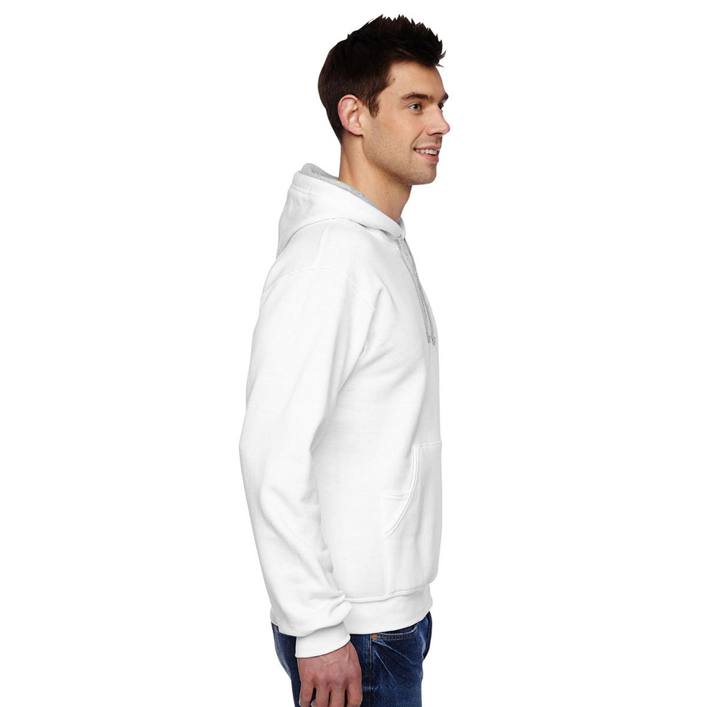 Fruit of the Loom Men's White 7.2 oz. SofSpun Hooded Sweatshirt