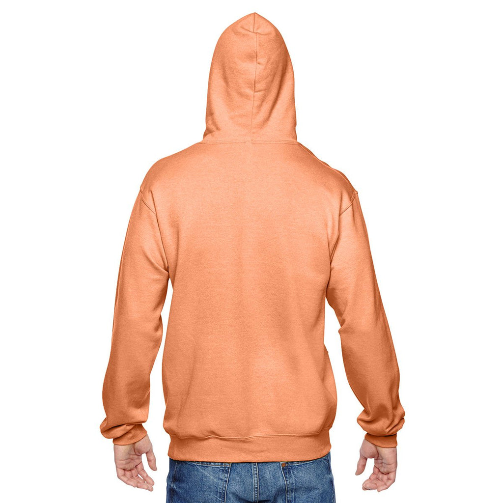 Fruit of the Loom Men's Orange Sherbet 7.2 oz. SofSpun Hooded Sweatshirt