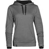 Stormtech Women's Oxford Grey Melange/Black Atlantis Fleece Hoody