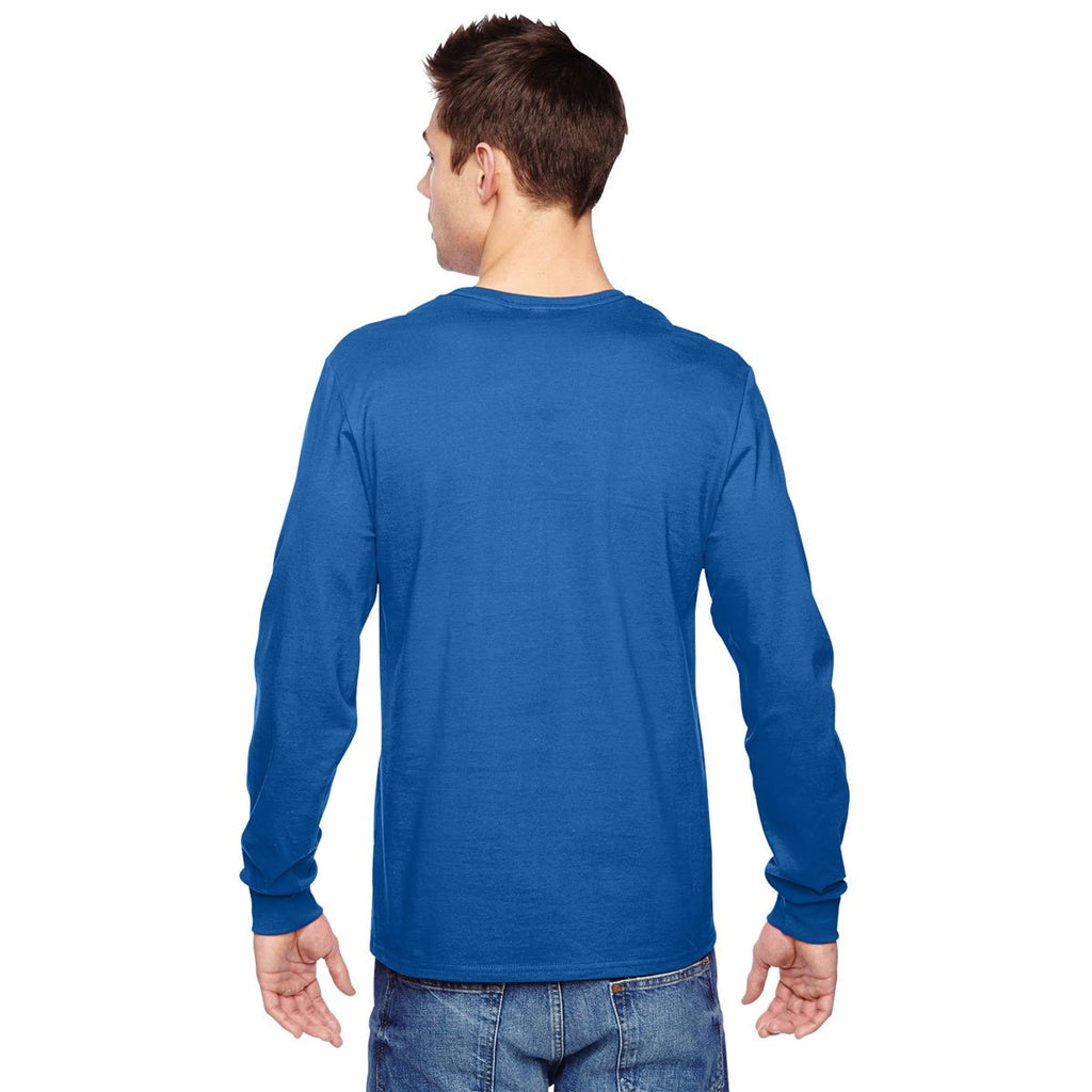 Fruit of the Loom Men's Royal 4.7 oz. Sofspun Jersey Long-Sleeve T-Shirt